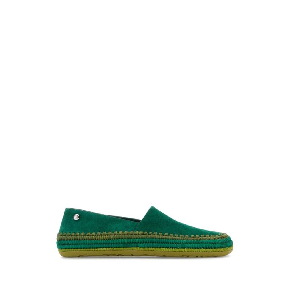 Loewe Paula's Ibiza Women Grass Green Suede Paula S Ibiza Rio Espadrilles